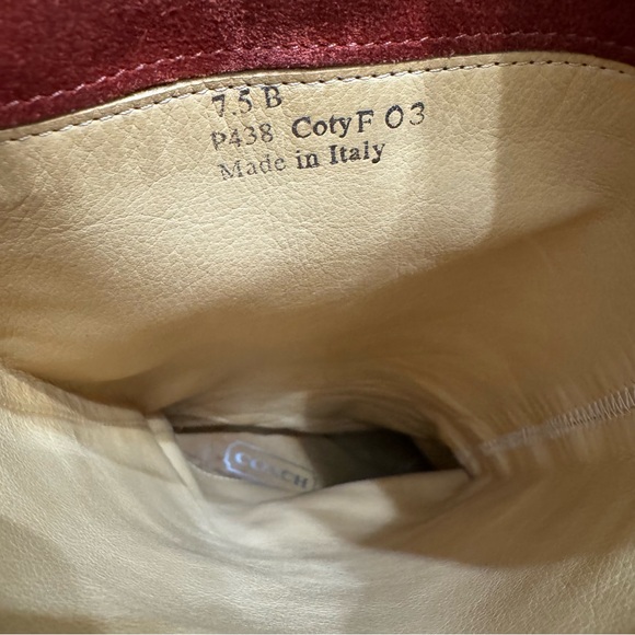 Coach Orange Sedona Suede Boots Sz 7.5 - Picture 8 of 9